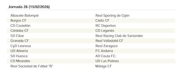 El calendario de LaLiga Hypermotion 25/26