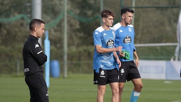 18/10/21 ENTRENAMIENTO DEL DEPORTIVO DE LA CORU&Ntilde;A
 BORJA JIMENEZ Noel Quiles