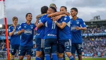 Millonarios gana 3-2 ante Santa Fe en Bogotá