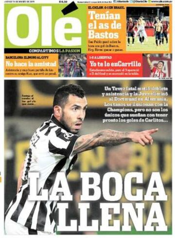 Portadas de la prensa deportiva