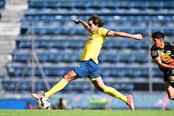  during the game between America and Canarios as part of the Friendly match at Ciudad de los Deportes Stadium on January 04, 2024 in Mexico City, Mexico.