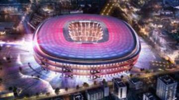 Vista aérea del nuevo Camp Nou.