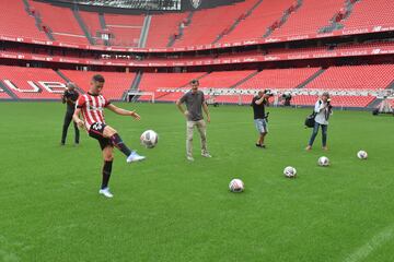 La presentación de Ander Herrera en su vuelta a San Mamés