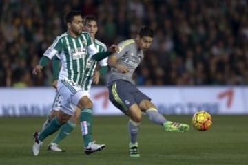 Ante Betis, el volante de la Selección Colombia volvió a la titularidad del Real Madrid después de casi un mes. 