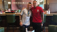 El amistoso encuentro entre Medel y Castillo en Turquía