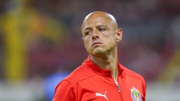 Javier Chicharito Hernandez of Guadalajara during the 17th round match between Atlas and Guadalajara as part of the Liga BBVA MX, Torneo Clausura 2025 at Jalisco Stadium, on April 19, 2025 in Guadalajara, Jalisco, Mexico.