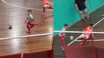 Niño hace jugada espectacular en un partido de barrio y se hace viral en redes