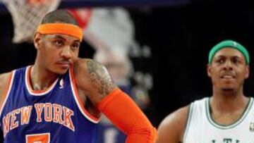 Los Celtics derrotaron a los Knicks de 'Melo' para seguir en la pelea por el liderato de la Conferencia Este.