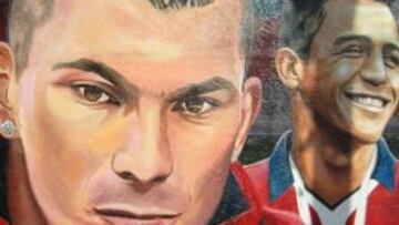 Gary Medel encabeza el mural que homenajea a La Roja en Quilicura