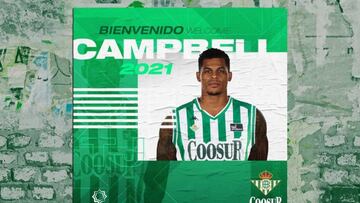 Terrance Campbell apuntala la direcci¨®n de juego del Betis