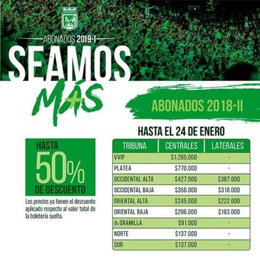 "Seamos más", pide Nacional con su plan de abonos I-2019