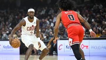 Coby White scored 21 points as the Chicago Bulls earned an NBA preseason win over the Cleveland Cavaliers in Ohio.