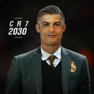 Así luciría CR7 como técnico del Real Madrid.