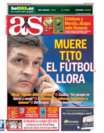 Las portadas de AS de abril