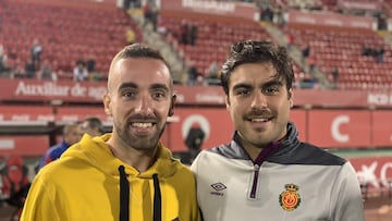 Sergi Darder y Abdón Prats en una foto de archivo en el Estadio de Son Moix