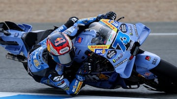 Álex Márquez, en los libres del GP de España.