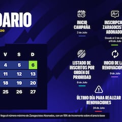 El Real Zaragoza aplaza al miércoles el inicio de las renovaciones