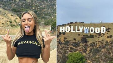 La exnovia del youtuber Jake Paul, arrestada por alterar el letrero de Hollywood