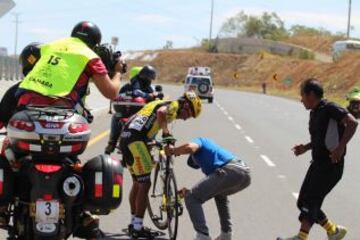 La cuarta etapa la ganó Edwin Sánchez, nacido en Caparrapí.