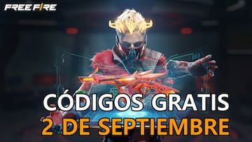 free fire codigos 2 septiembre