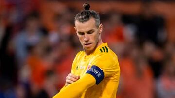 ROTTERDAM, NETHERLANDS - JUNE 14: Gareth Bale of Wales looks on during the UEFA Nations League League A Group 4 match between Belgium and Netherlands at King Baudouin Stadium on June 14, 2022 in Rotterdam, Netherlands. (Photo by Perry vd Leuvert/NESImages/DeFodi Images via Getty Images)