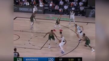 Doncic hace esto en el momento clave en la cara de Anteto y Twitter estalla pidiendo el MVP