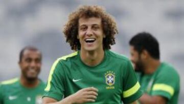 David Luiz, con la selecci&oacute;n brasile&ntilde;a.