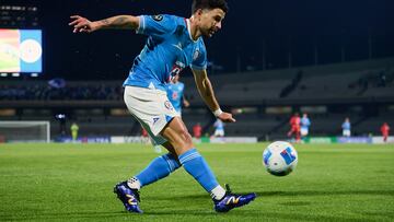 during the round one second leg match between Cruz Azul and Real Hope as part of the CONCACAF Champions Cup 2025, at Olimpico Universitario Stadium on February 11, 2025 in Mexico City, Mexico.