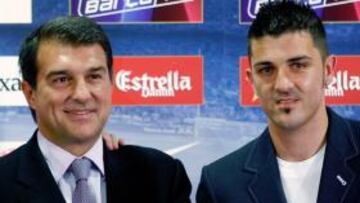 Laporta: "El Madrid quiso a Villa hace tres semanas"