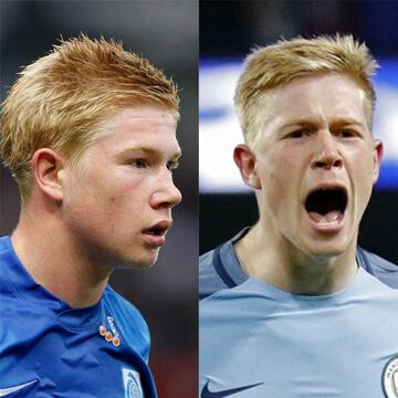 De Bruyne comenzó su carrera en el fútbol con el K.R.C. Genk en su país. Hoy es una pieza importante en el Manchester City de Pep Guardiola.