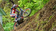 Toni Bou, con la Honda en el TrialGP de Japón 2023.