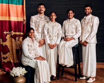 El país asiático desfilará con trajes diseñados por Lovi Ceylon en seda y tejidos naturales que evocan la cultura tradicional del país. 