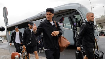 Antony, junto a Pablo García, Abde y Deossa.