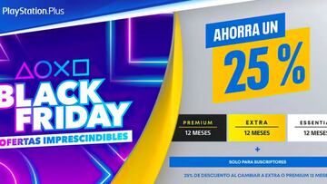 25% de descuento en las suscripciones a PlayStation Plus por el Black Friday