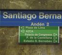 Los carteles de la estación de metro Santiago Bernabéu se venden en media hora