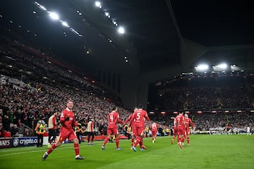 1-0. Alexis Mac Allister celebra el primer que marca en el minuto 51 de partido.