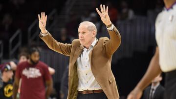 CLEVELAND, OHIO - FEBRUARY 12: Head coach John Beilein of the Cleveland Cavaliers signals to his players during the second half against the Atlanta Hawks at Rocket Mortgage Fieldhouse on February 12, 2020 in Cleveland, Ohio. The Cavaliers defeated the Hawks 129-105. NOTE TO USER: User expressly acknowledges and agrees that, by downloading and/or using this photograph, user is consenting to the terms and conditions of the Getty Images License Agreement. Jason Miller/Getty Images/AFP
== FOR NEWSPAPERS, INTERNET, TELCOS & TELEVISION USE ONLY ==