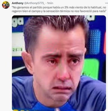 Los memes, demoledores con el Barcelona y Xavi