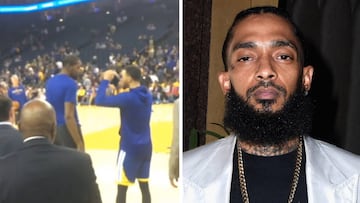 La reacción de Curry al saber del asesinato del rapero Hussle