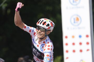 Alegr¨ªa del corredor dan¨¦s Magnus Cort Nielsen tras la tercera etapa del Tour de Francia 2022.