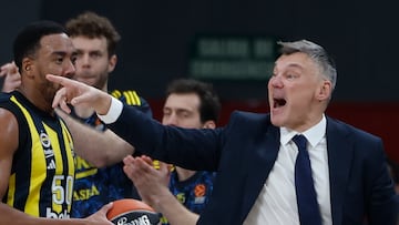 Sarunas Jasikevicius, entrenador del Fenerbah?e, en un partido de la presente Euroliga.
