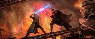 Obi-Wan y Vader en una ilustraci&oacute;n conceptual de la serie.
