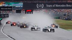 Salida del GP de Alemania 2019 de F1.