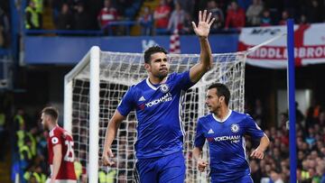 La curiosa celebración de Diego Costa: ¿se despidió del Chelsea?
