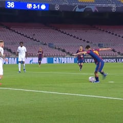 El show de Pedri en su debut en Champions: gol y pase a Messi