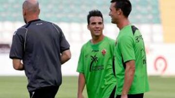 <b>SE ESTRENÓ. </b>Juan Quero trabajó ayer por primera vez a las órdenes de Bordalás.