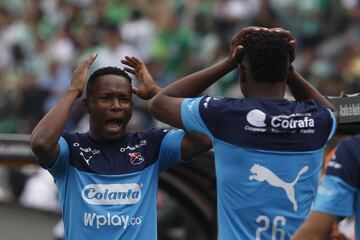 Los goles de Nacional fueron marcados por Pablo Cepellini y Yerson Candelo. Por el DIM anotaron Germán Cano y Elvis Perlaza.