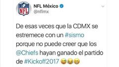NFL México ofendió por su "broma" sobre el sismo