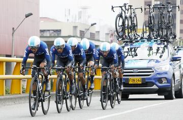 El Sky Team de Chris Froome ocupa la tercera casilla. 