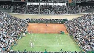 <b>AMBIENTAZO. </b>El Palma Arena se llenó con más de 7.000 espectadores para presenciar este singular duelo entre los dos mejores tenistas del mundo: Nadal y Federer.
